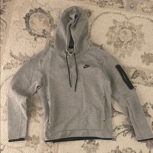 Nike Heather Gray Hoodie with Black Details